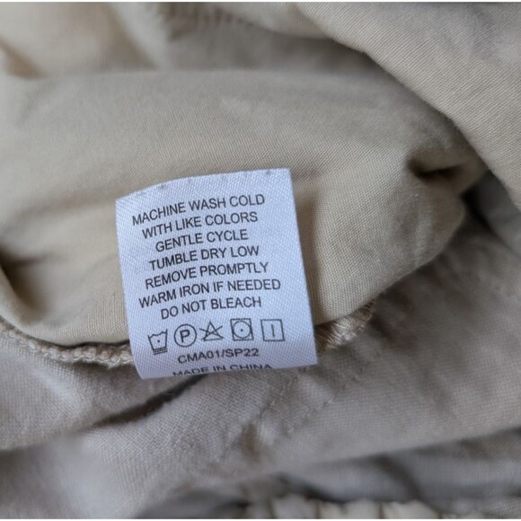 Quince Women Pant 100% European Linen Color Flax Pull On Elastic Waist Size XS - Picture 12 of 12